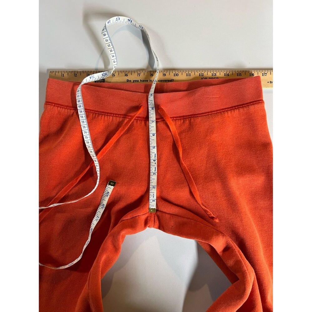 VS PINK Y2K Orange University of Pink Cropped Jogger Sweatpants Womens Medium - Picture 7 of 8